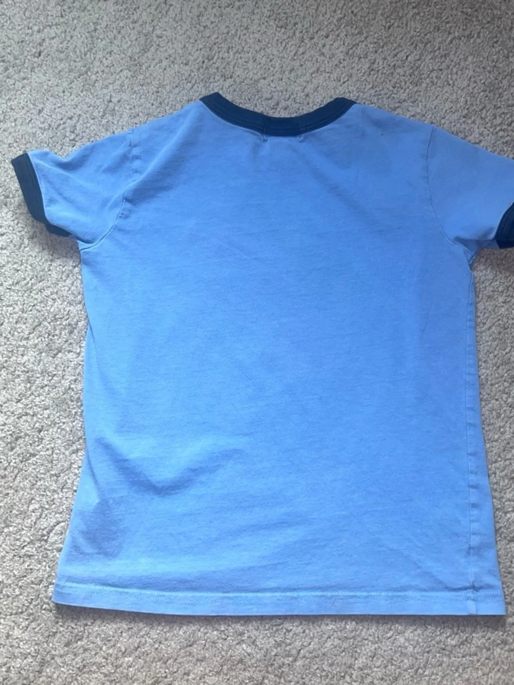 Ralph Lauren Light Blue Tee with Navy Trim